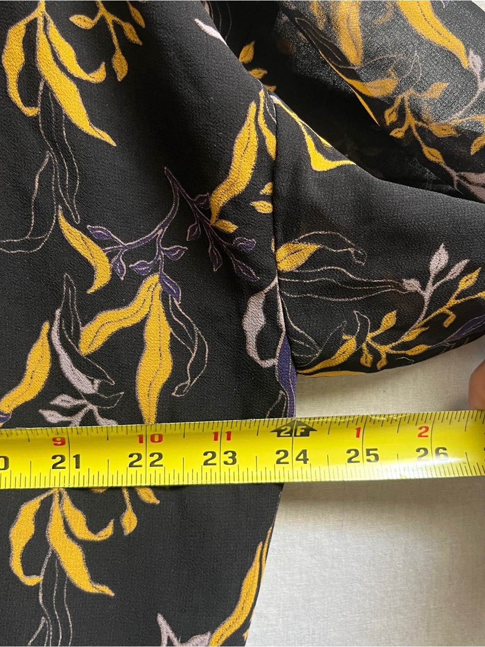 Le Fou Wilfred Aritzia Floral Chiffon Tiered Dress Black Size XL - Picture 5 of 12